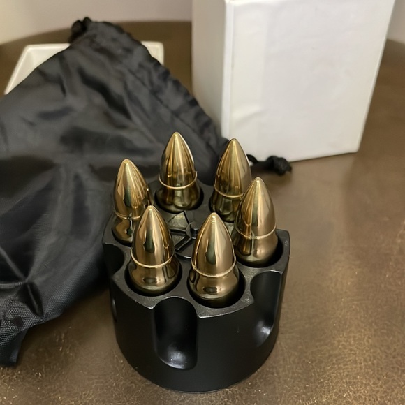 Gold Whiskey Stones - NWT - Picture 4 of 5